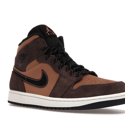 Nike Air Jordan 1 Mid 'Dark Chocolate/Earth'