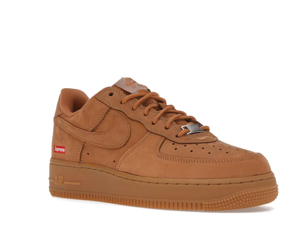 Nike Air Force 1 Low Supreme Box Logo Wheat Flax