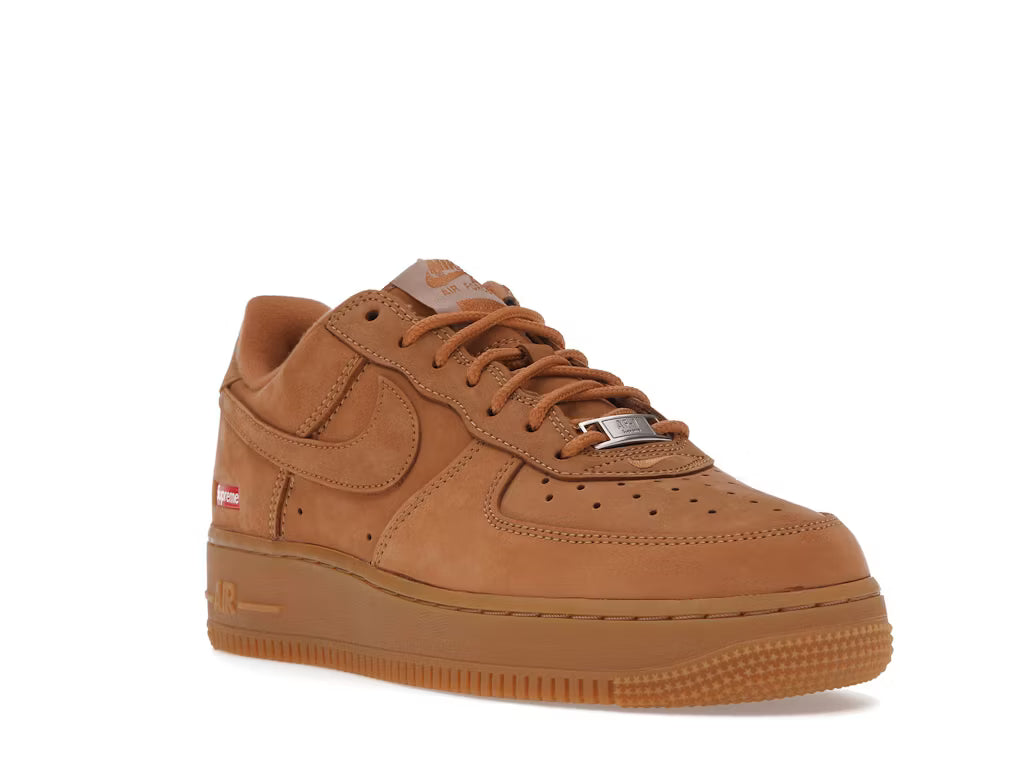 Nike Air Force 1 Low Supreme Box Logo Wheat Flax