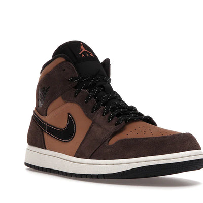 Nike Air Jordan 1 Mid 'Dark Chocolate/Earth'