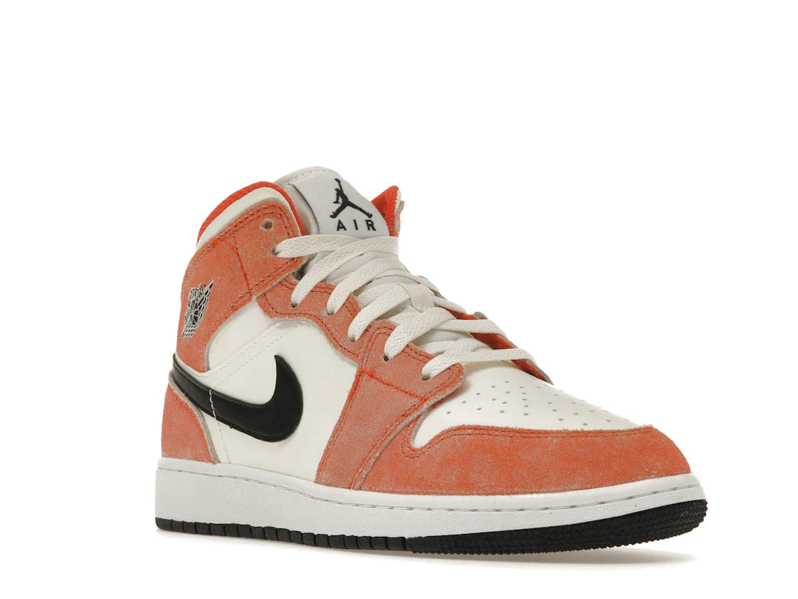Nike Air Jordan 1 Mid 'Orange Suede'
