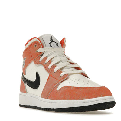 Nike Air Jordan 1 Mid 'Orange Suede'