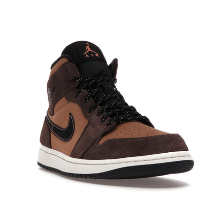 Nike Air Jordan 1 Mid 'Dark Chocolate/Earth'