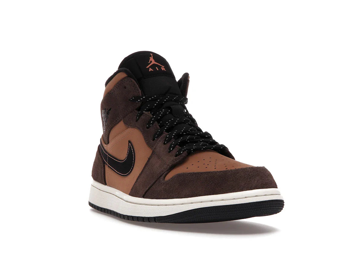 Nike Air Jordan 1 Mid 'Dark Chocolate/Earth'