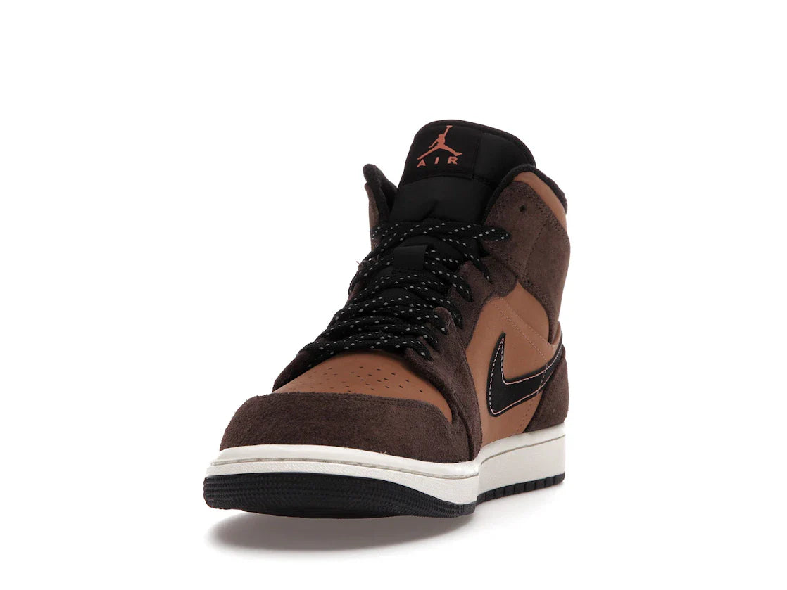 Nike Air Jordan 1 Mid 'Dark Chocolate/Earth'