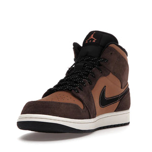 Nike Air Jordan 1 Mid 'Dark Chocolate/Earth'