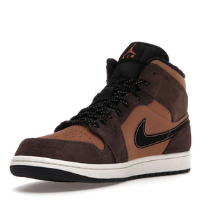 Nike Air Jordan 1 Mid 'Dark Chocolate/Earth'