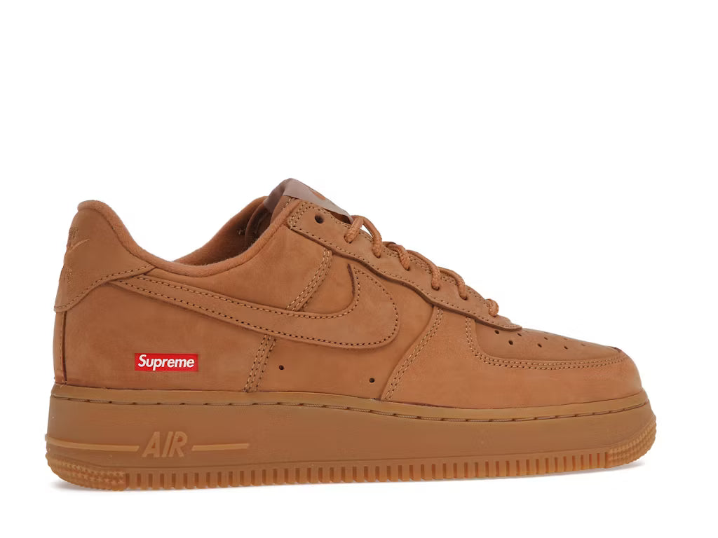 Nike Air Force 1 Low Supreme Box Logo Wheat Flax