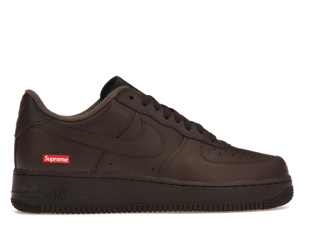 Nike Air Force 1 Low Supreme Box Logo Baroque Brown
