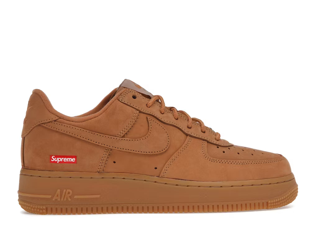 Nike Air Force 1 Low Supreme Box Logo Wheat Flax