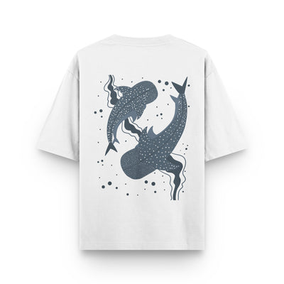 Whale Twinning Oversized Tee