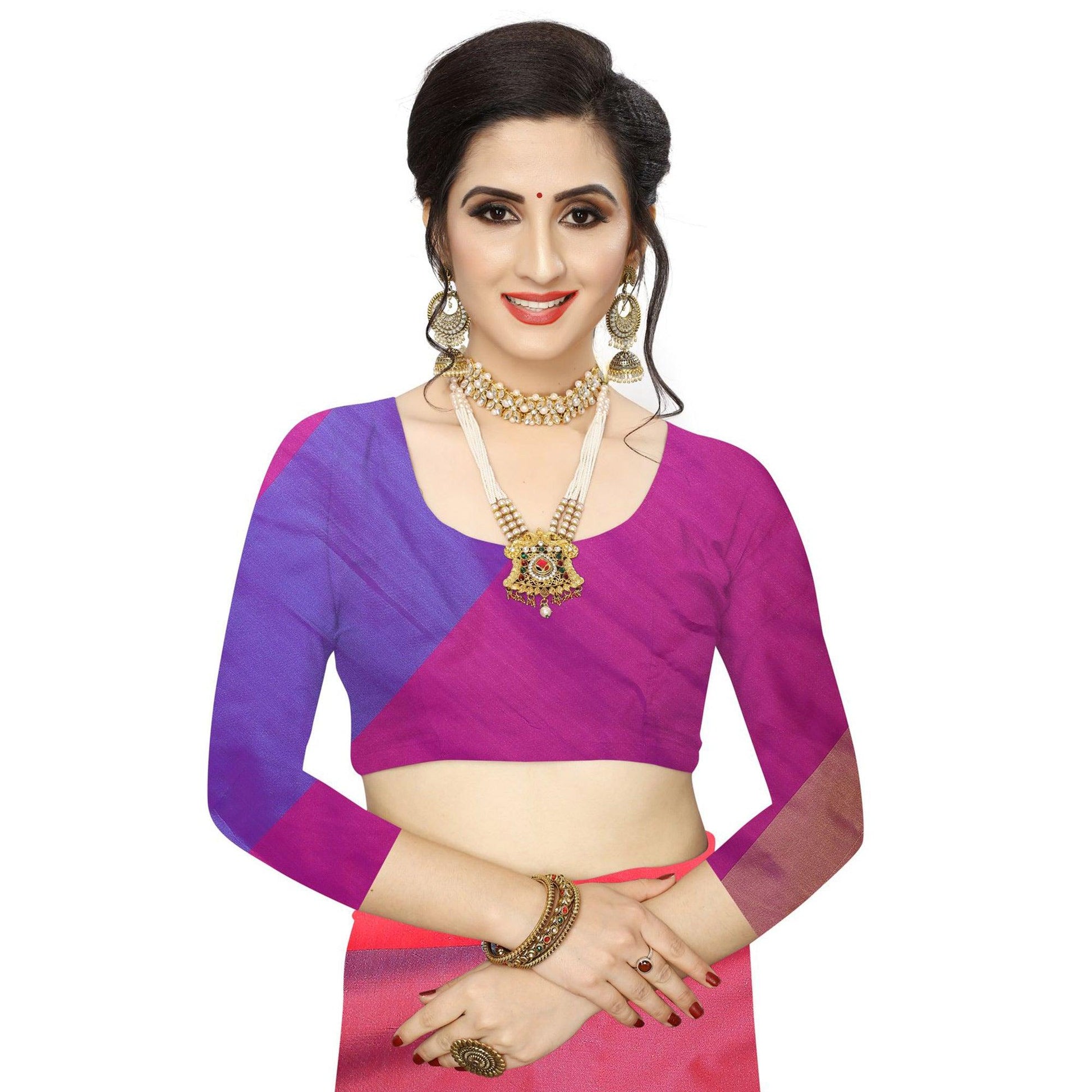 Imposing Orange Colored Festive Wear Woven Sana Silk Saree