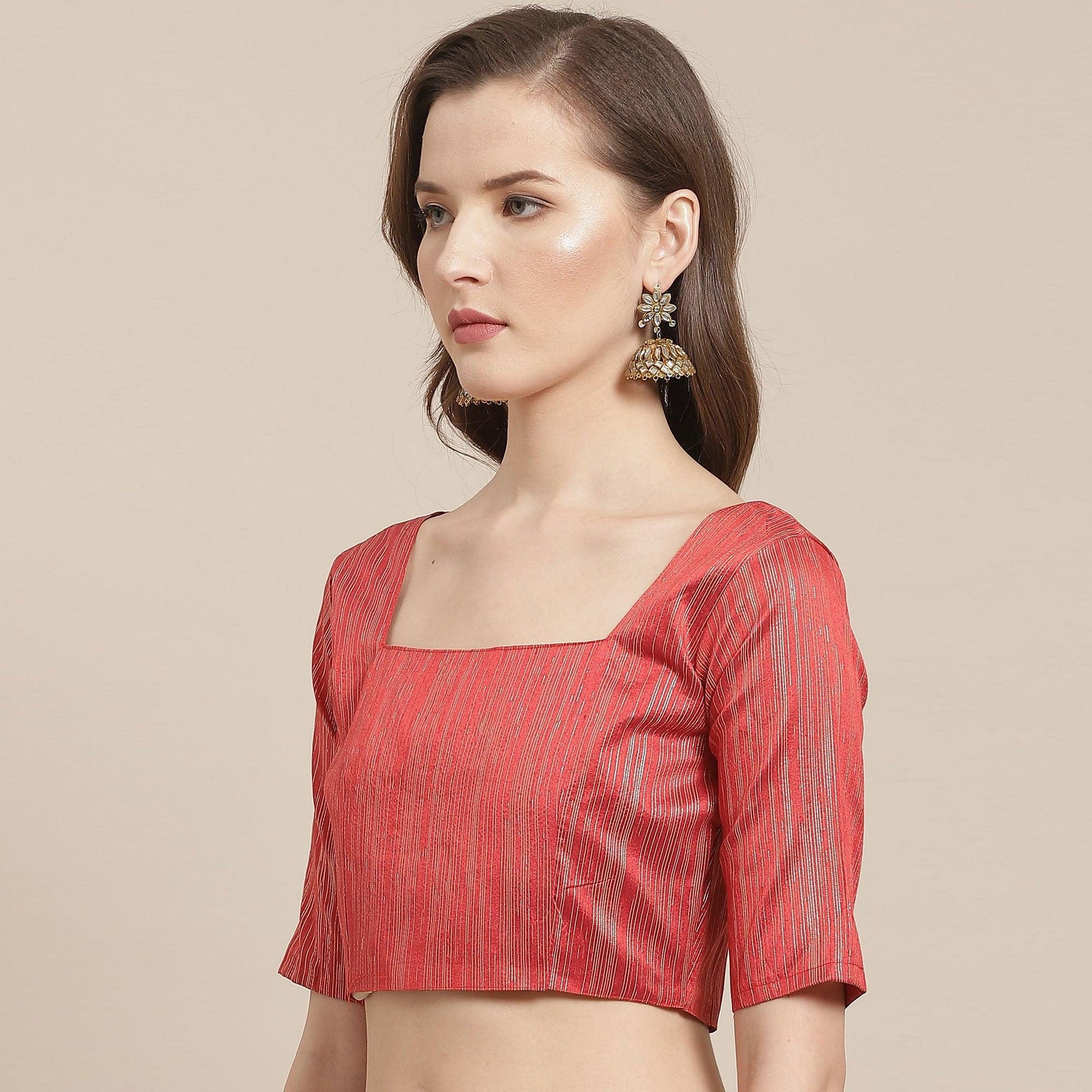 Imposing Peach Colored Casual Wear Printed Poly Georgette Saree