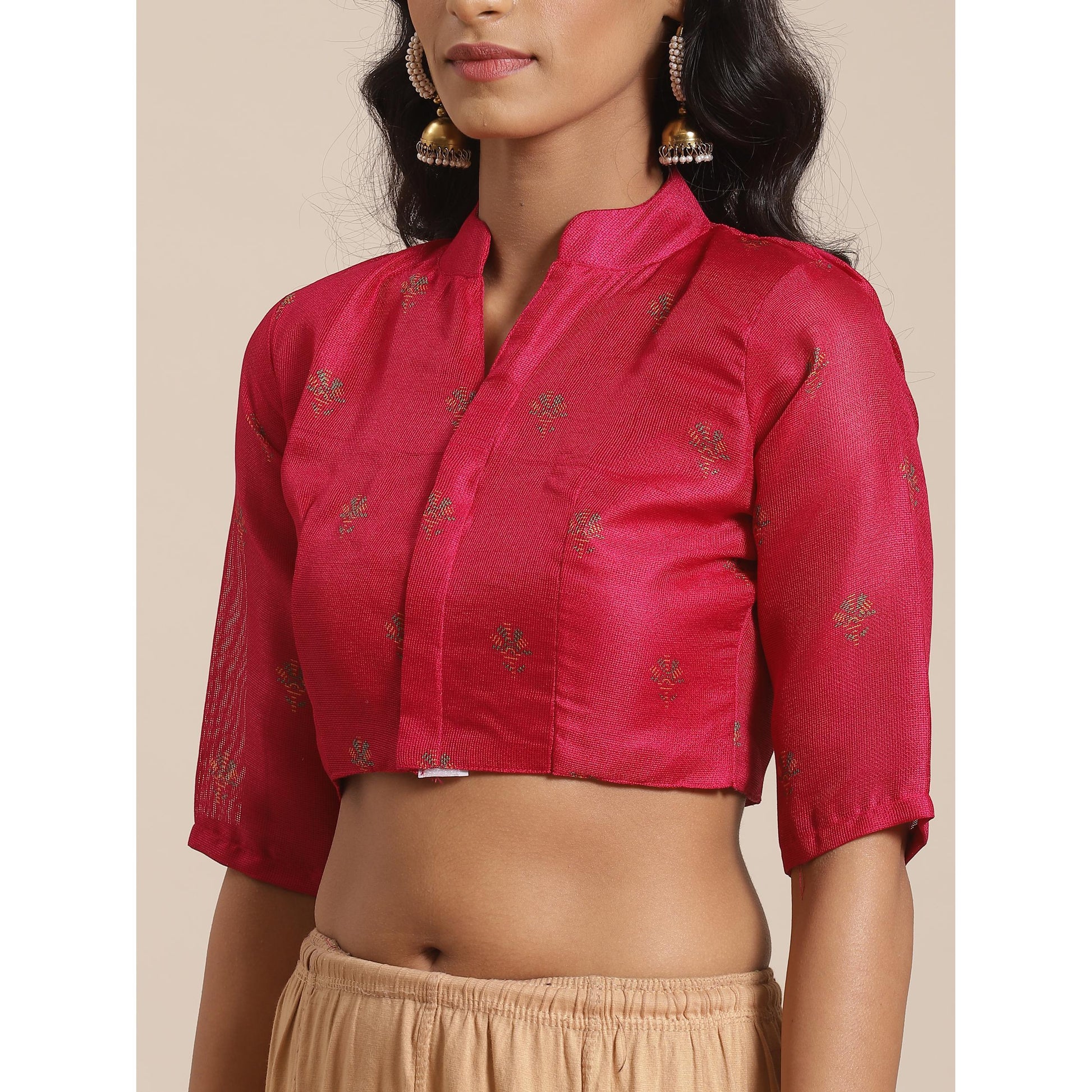 Imposing Pink Colored Casual Wear Printed Jute Silk Saree