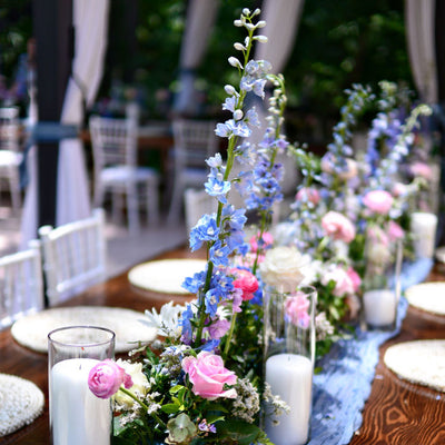 Intimate Bright Wildflower Wedding