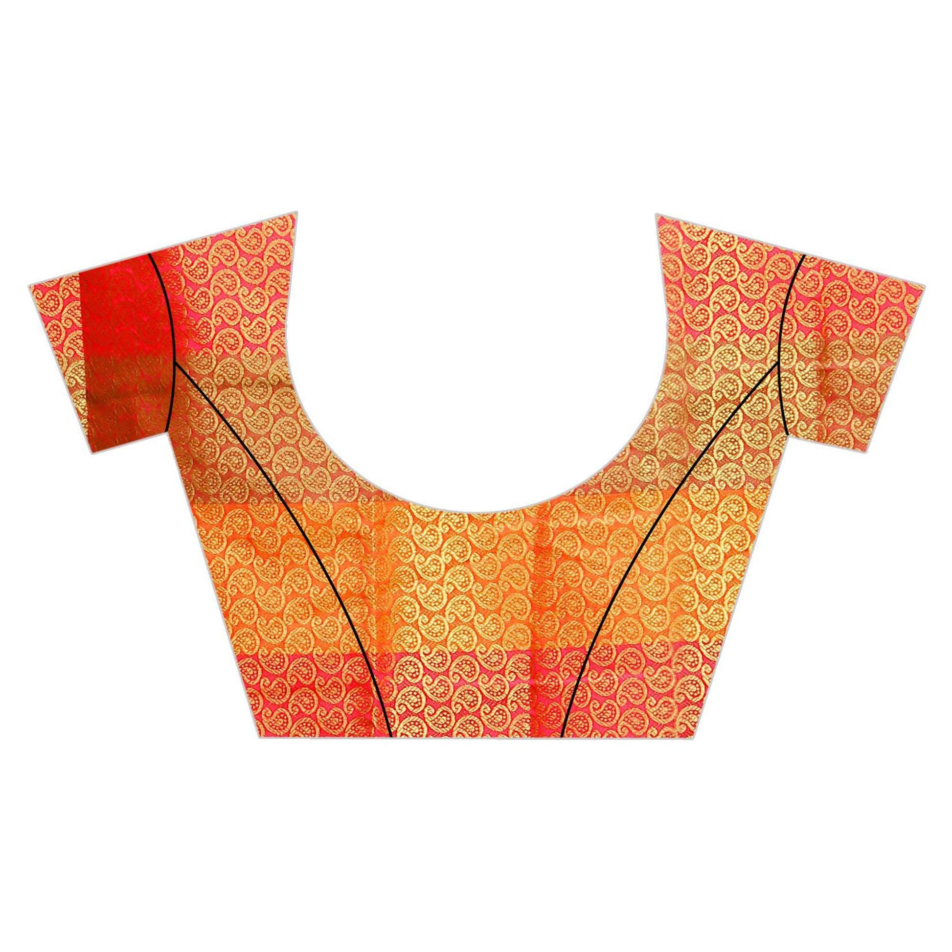 Intricate Pink-Multi Colored Festive Wear Woven Work Art Silk Saree