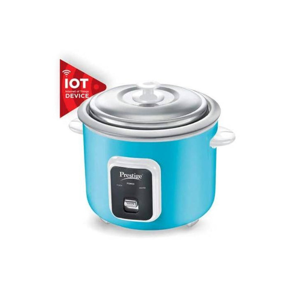 Prestige Delight Smart Internet Enabled 1.8 litre Electric Rice Cooker with Aluminium Cooking Pan  | 700 Watts | Blue