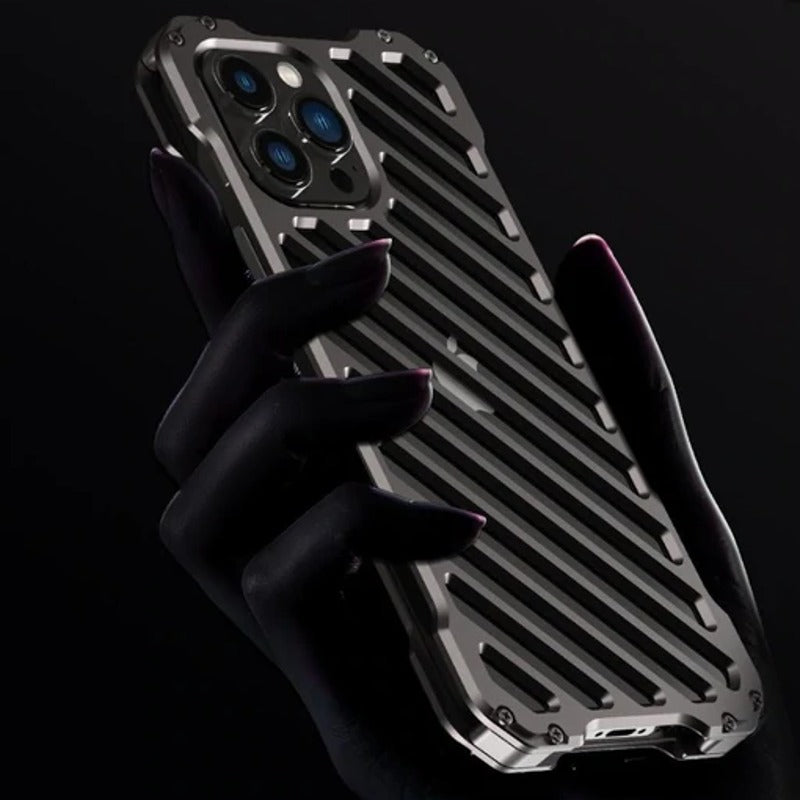 iPhone 13 Pro Max R-Just Aluminium Alloy Grill Case