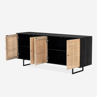 Open Box: Hannah Sideboard, Black and Natural