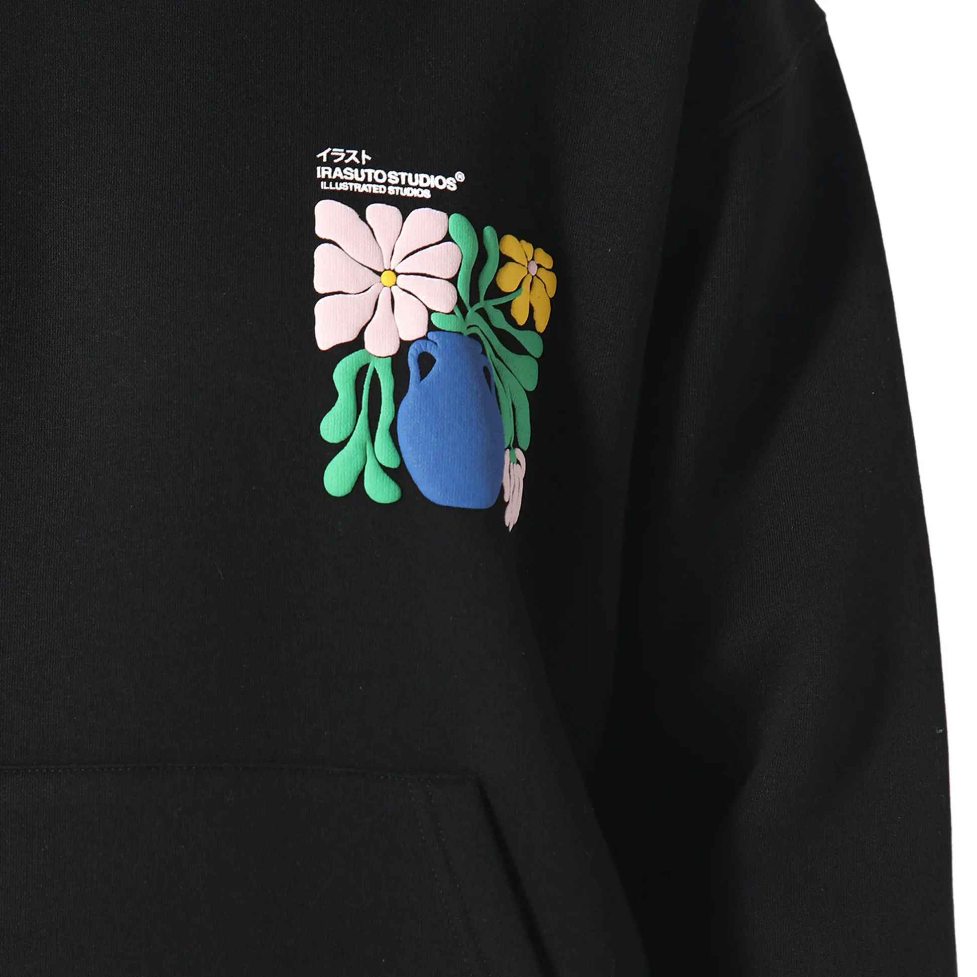 Irasuto Studios Hikari Bloom Black Hoodie