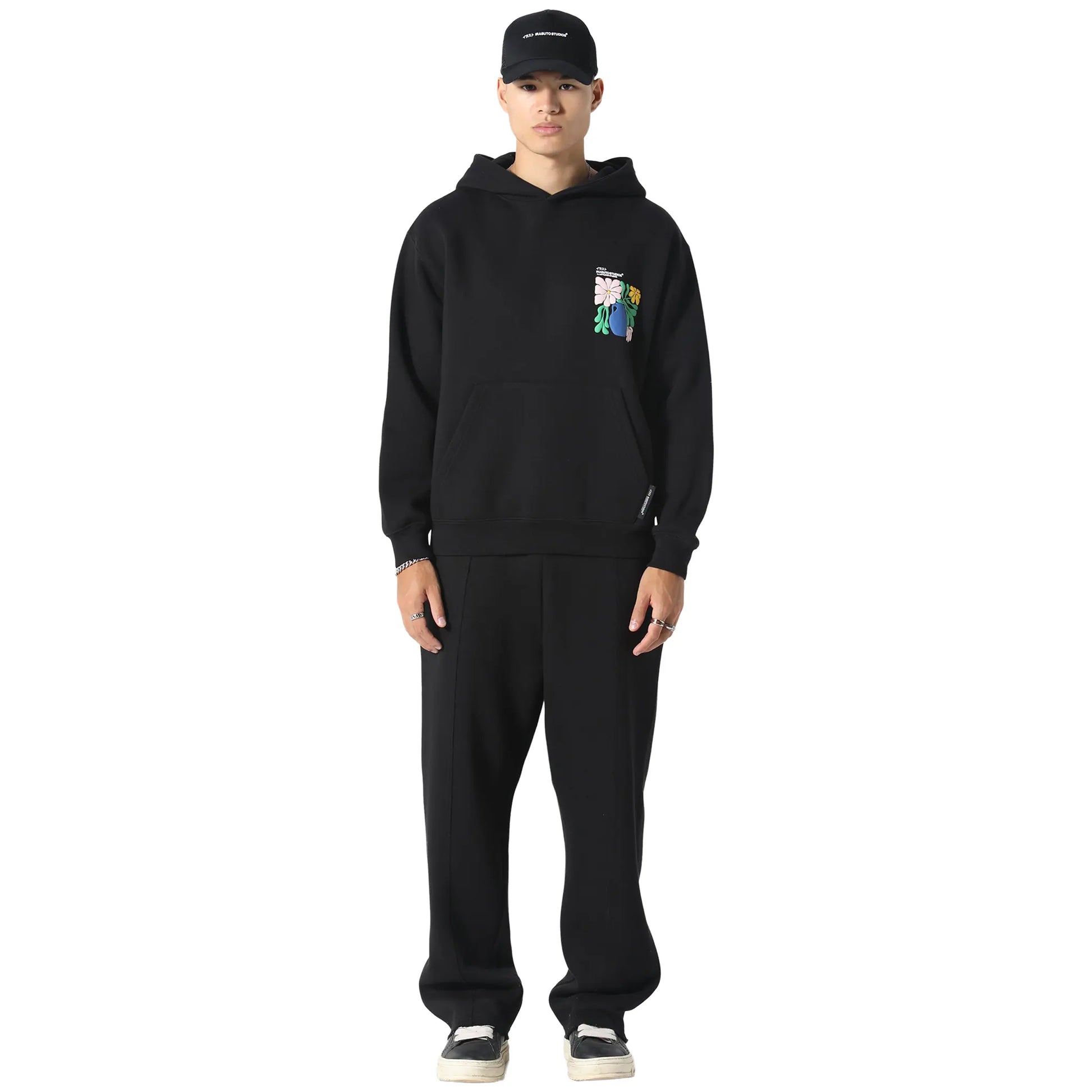 Irasuto Studios Hikari Bloom Black Hoodie