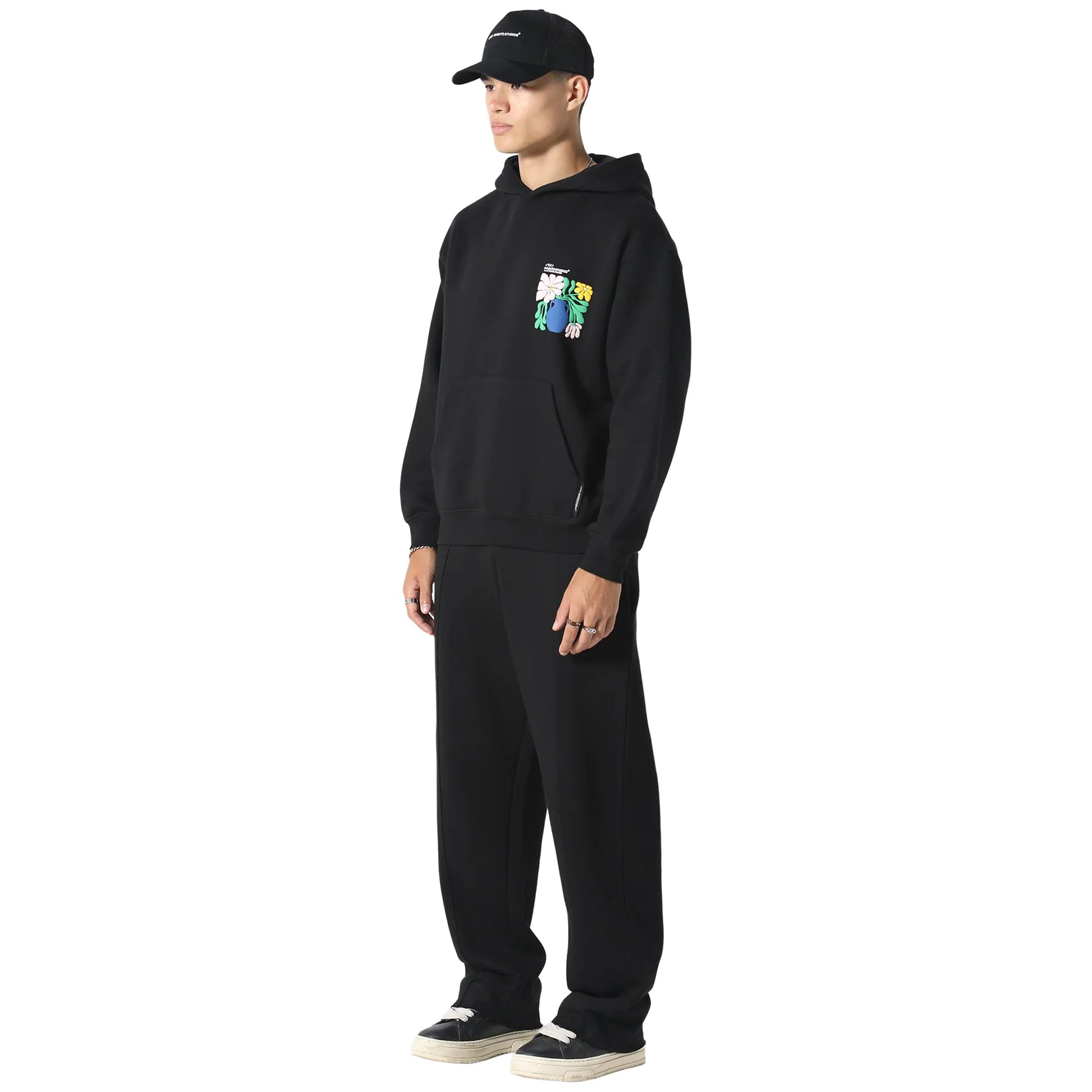 Irasuto Studios Hikari Bloom Black Hoodie