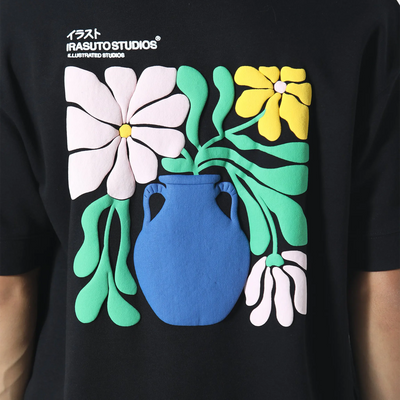 Irasuto Studios Hikari Bloom Black T Shirt