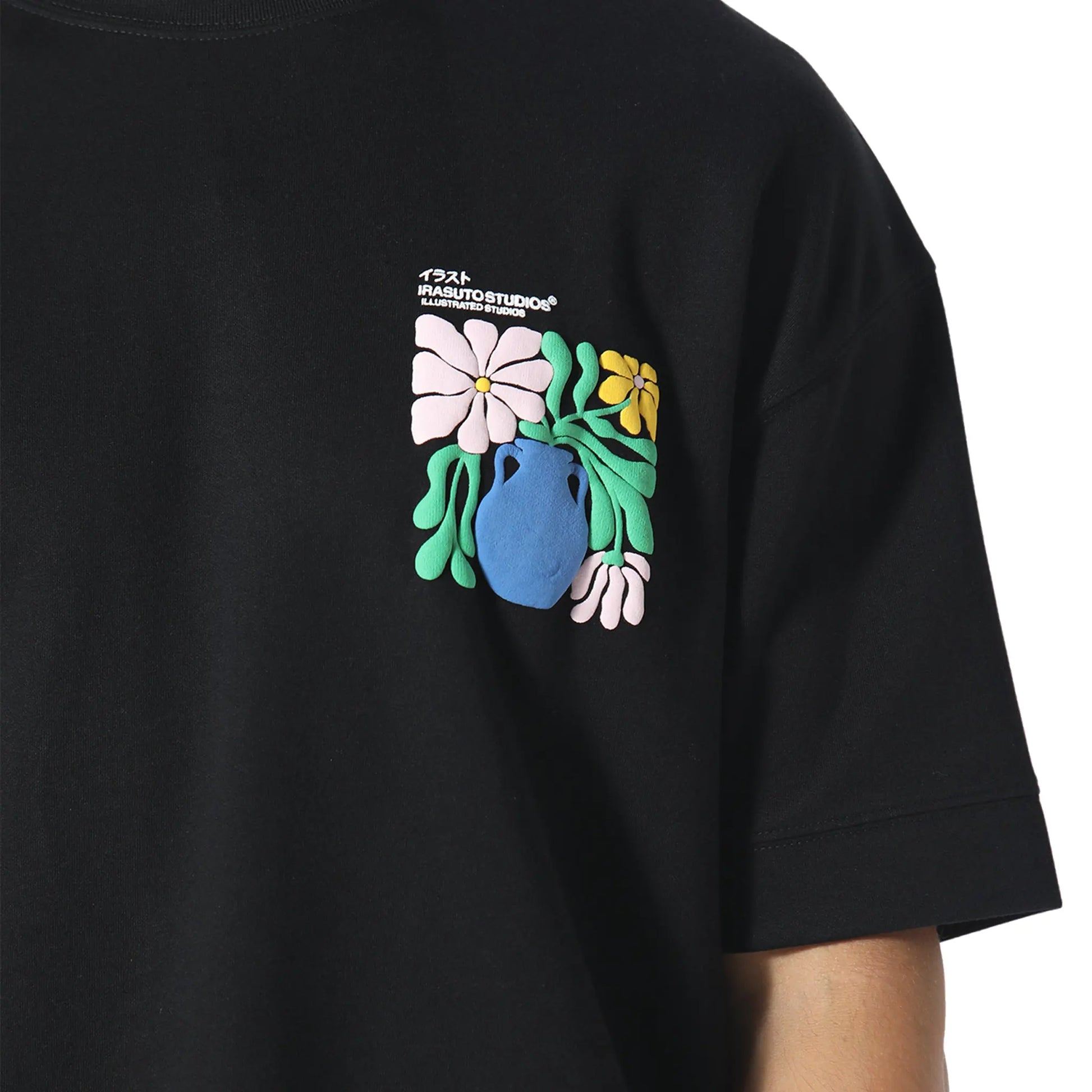 Irasuto Studios Hikari Bloom Black T Shirt