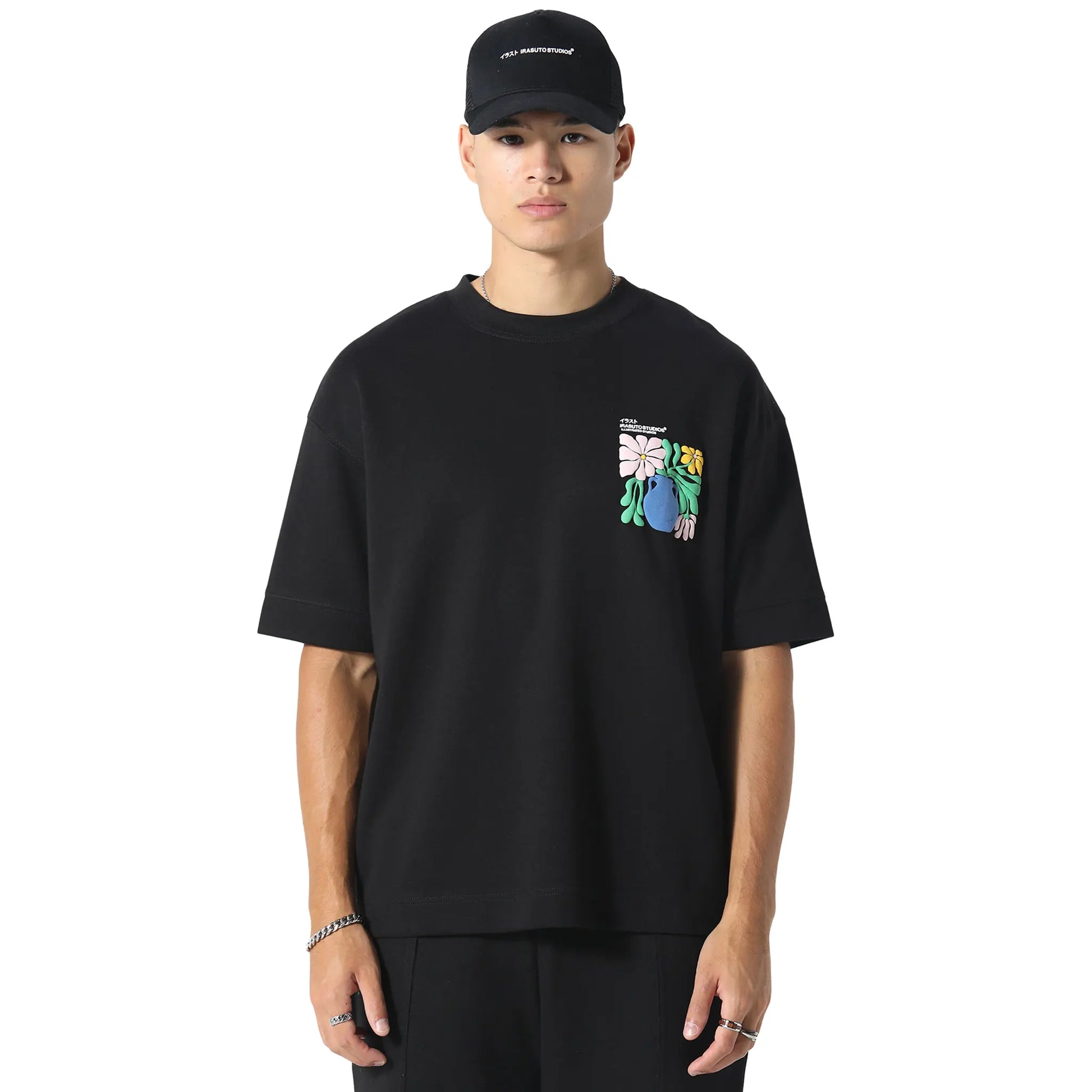 Irasuto Studios Hikari Bloom Black T Shirt