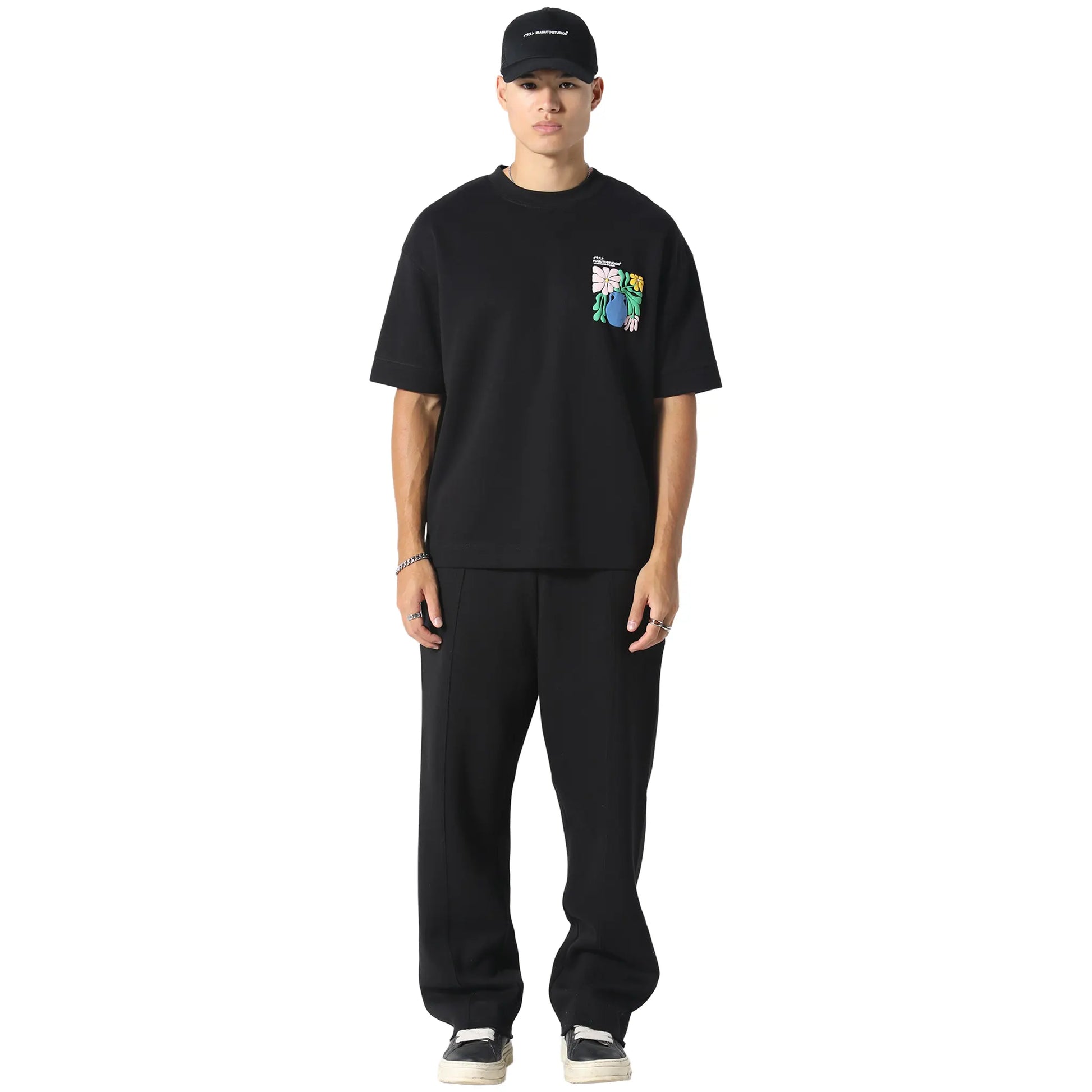 Irasuto Studios Hikari Bloom Black T Shirt
