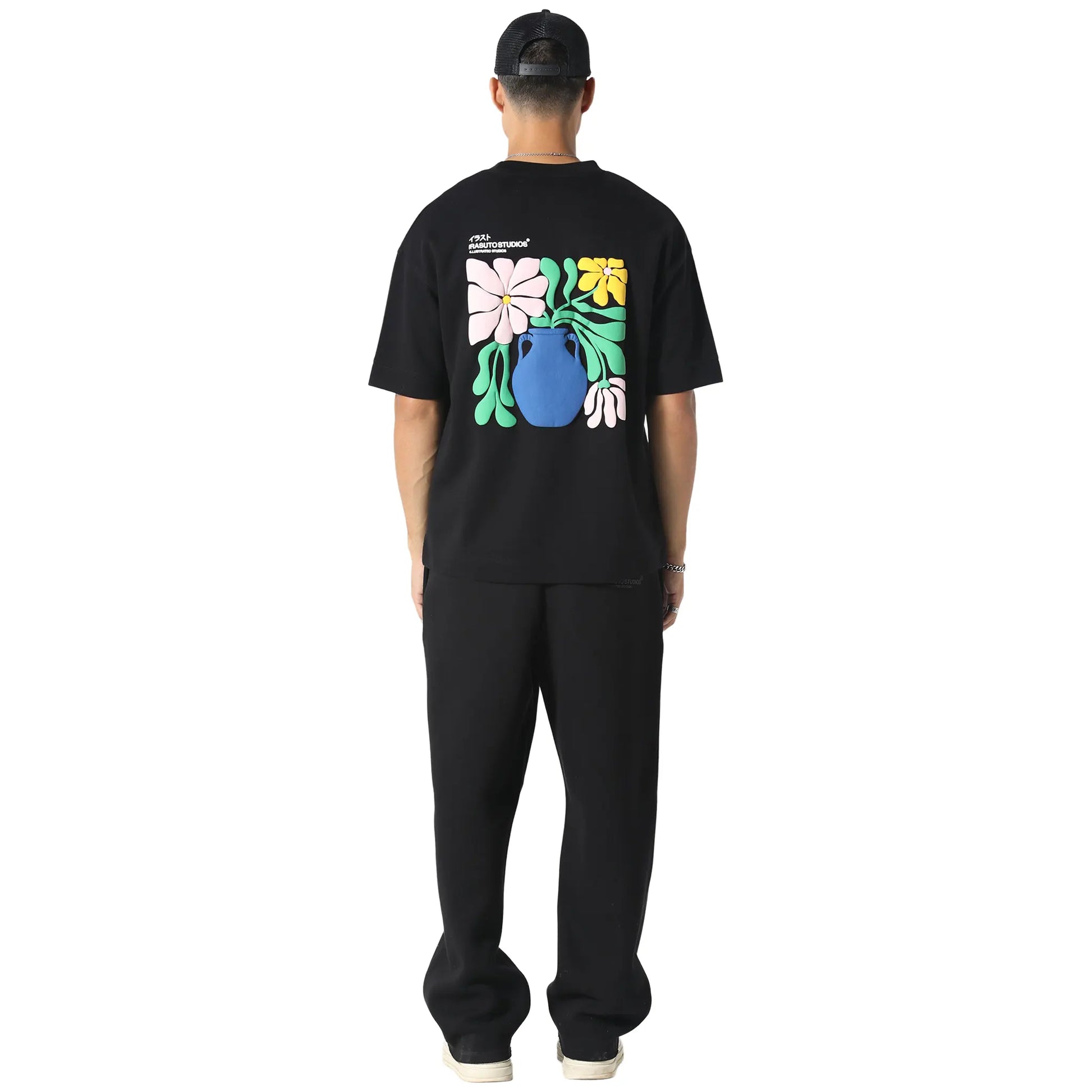 Irasuto Studios Hikari Bloom Black T Shirt
