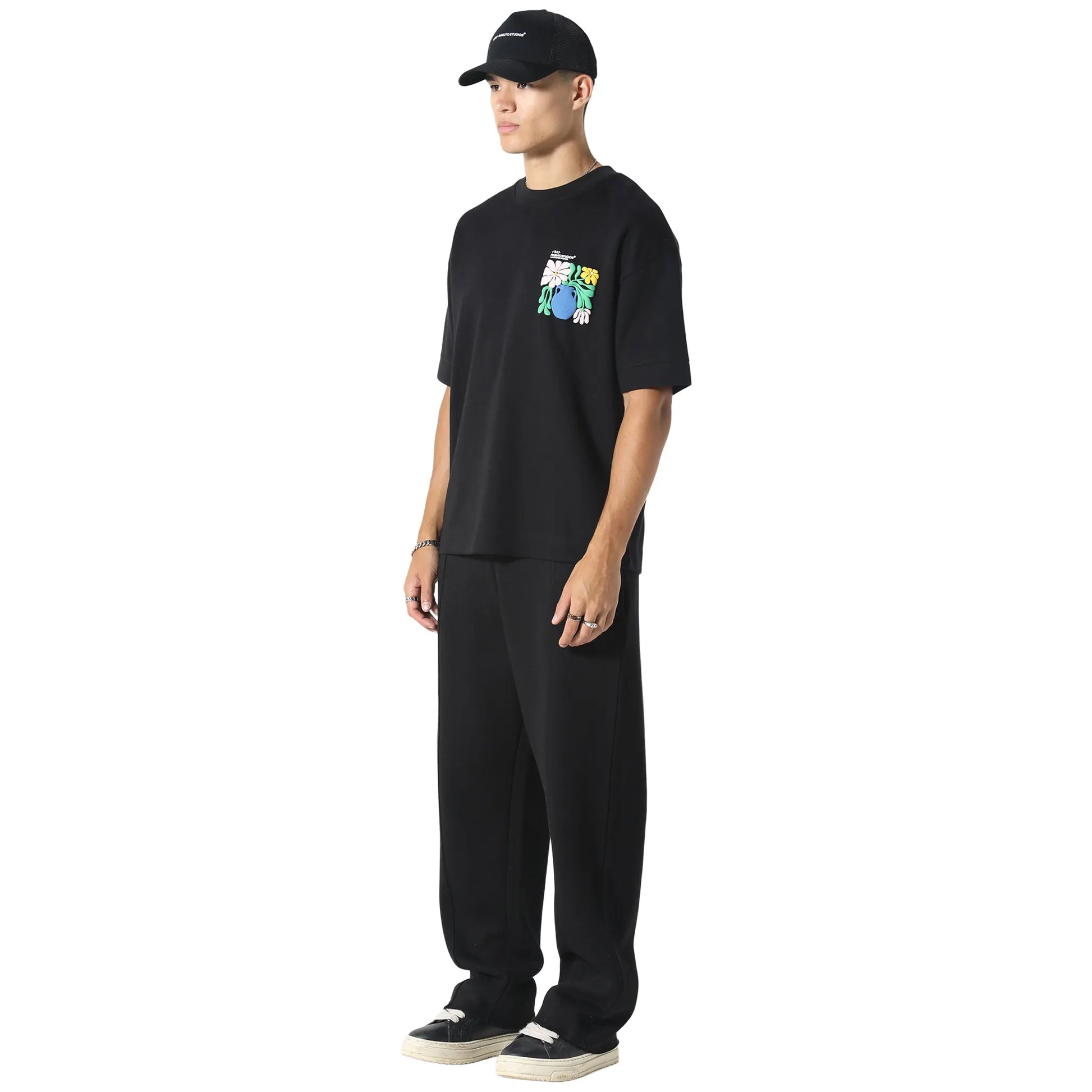 Irasuto Studios Hikari Bloom Black T Shirt