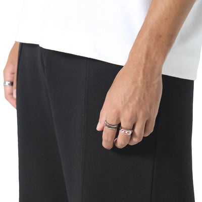 Irasuto Studios Raw Hem Black Sweatpants