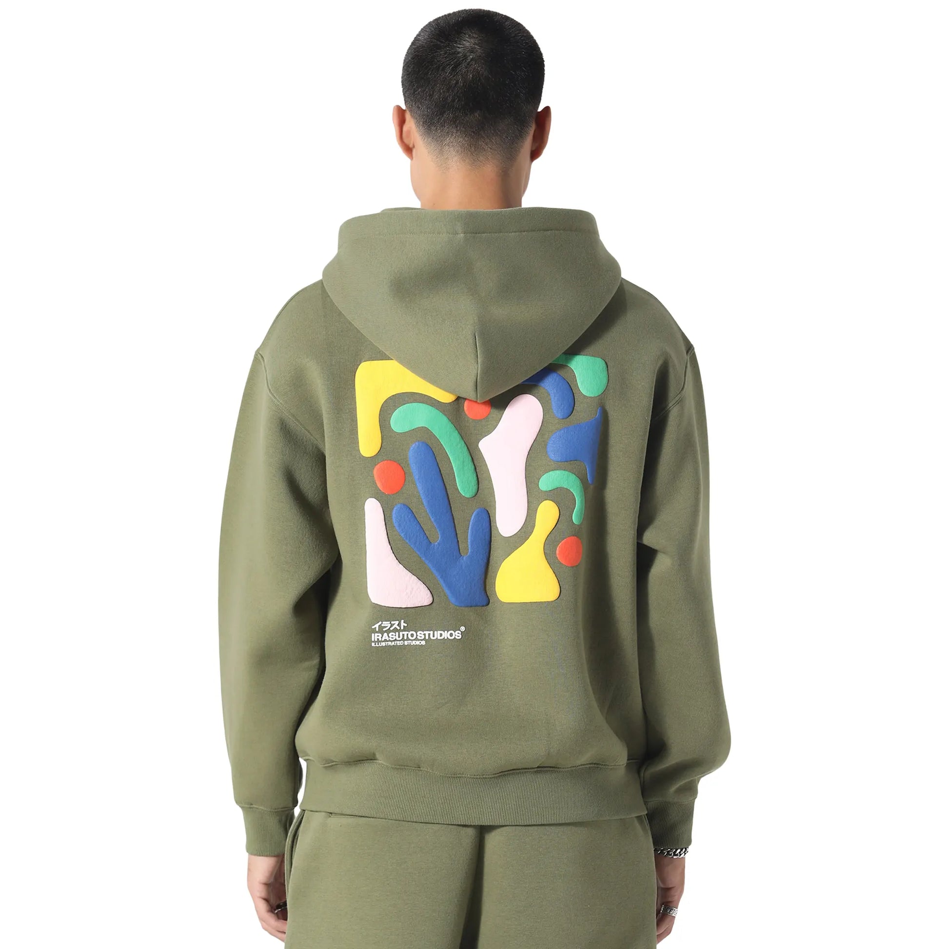 Irasuto Studios Shikaku Form Khaki Zip-Up Hoodie