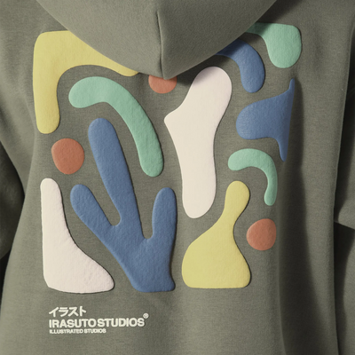 Irasuto Studios Shikaku Form Khaki Zip-Up Hoodie