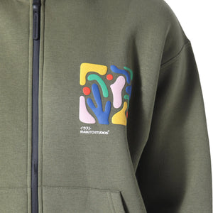 Irasuto Studios Shikaku Form Khaki Zip-Up Hoodie