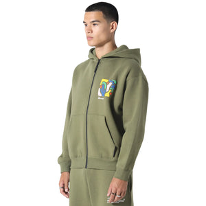 Irasuto Studios Shikaku Form Khaki Zip-Up Hoodie