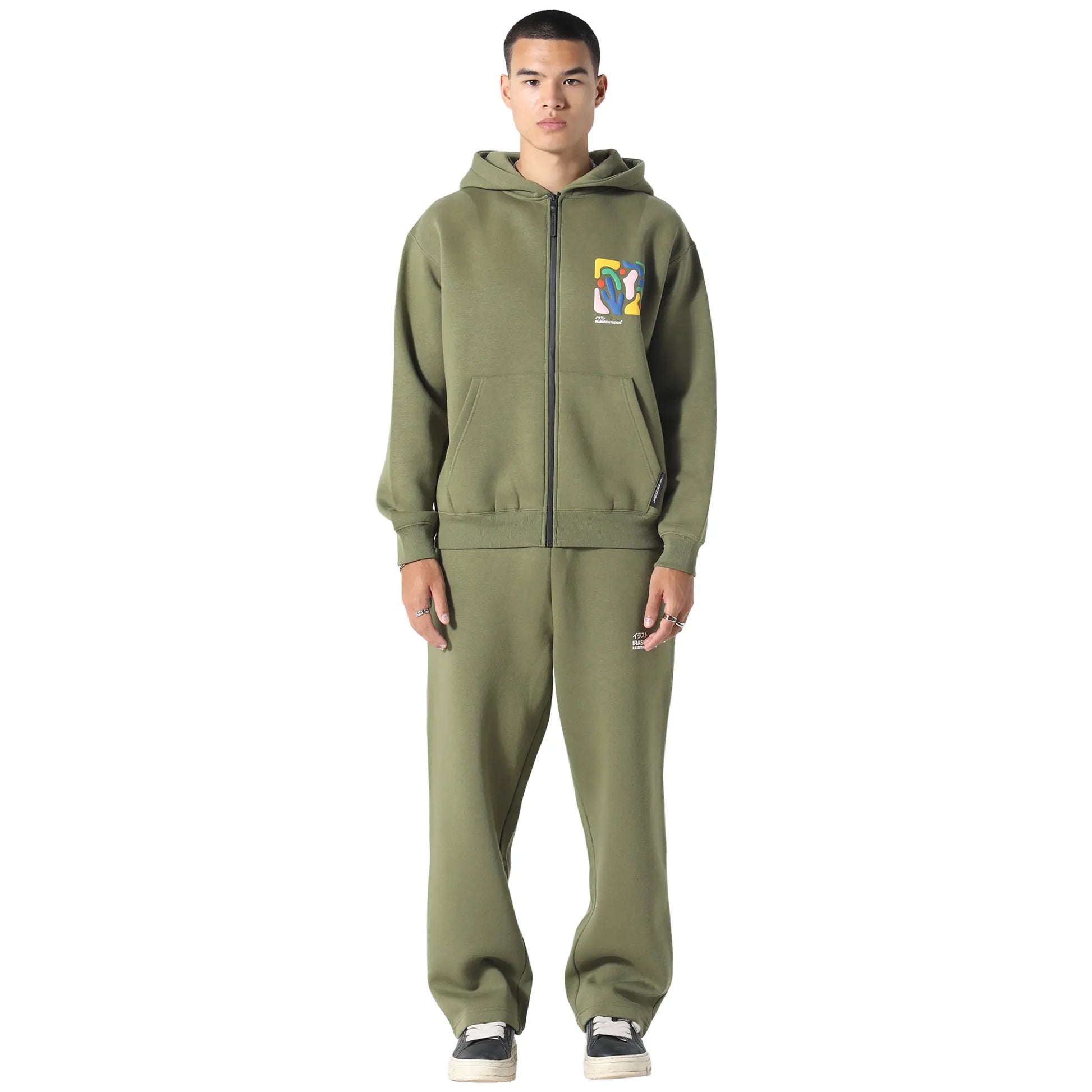 Irasuto Studios Shikaku Form Khaki Zip-Up Hoodie