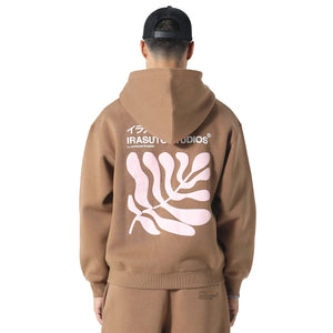 Irasuto Studios Sumi Flow Tobacco Zip-Up Hoodie