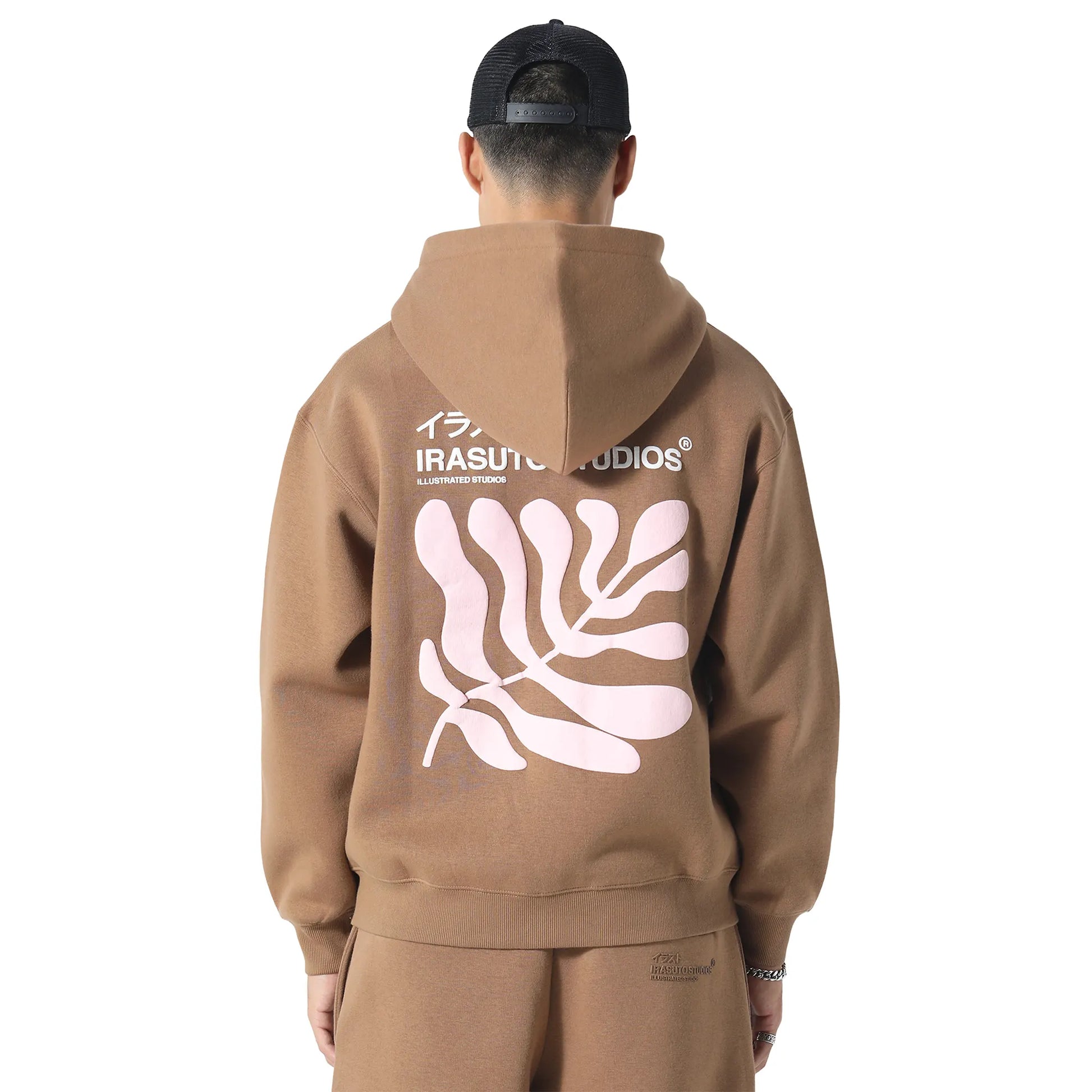 Irasuto Studios Sumi Flow Tobacco Zip-Up Hoodie