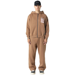Irasuto Studios Sumi Flow Tobacco Zip-Up Hoodie