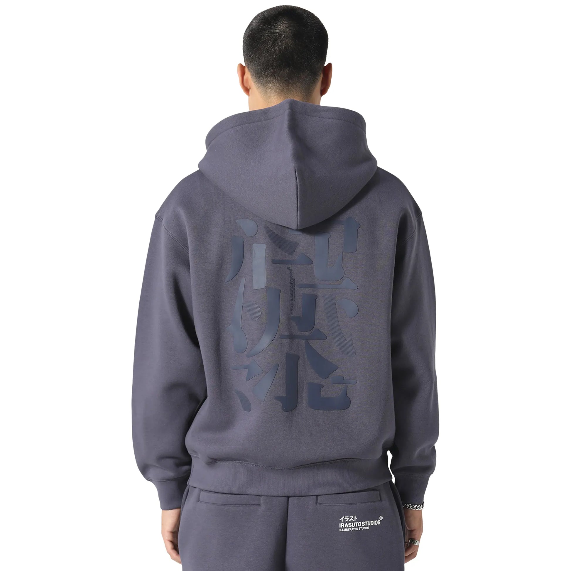 Irasuto Studios Typo Sea Blue Hoodie