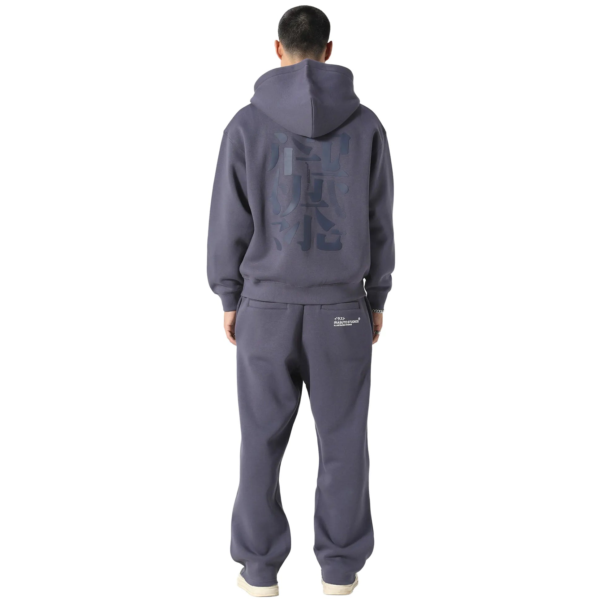 Irasuto Studios Typo Sea Blue Hoodie