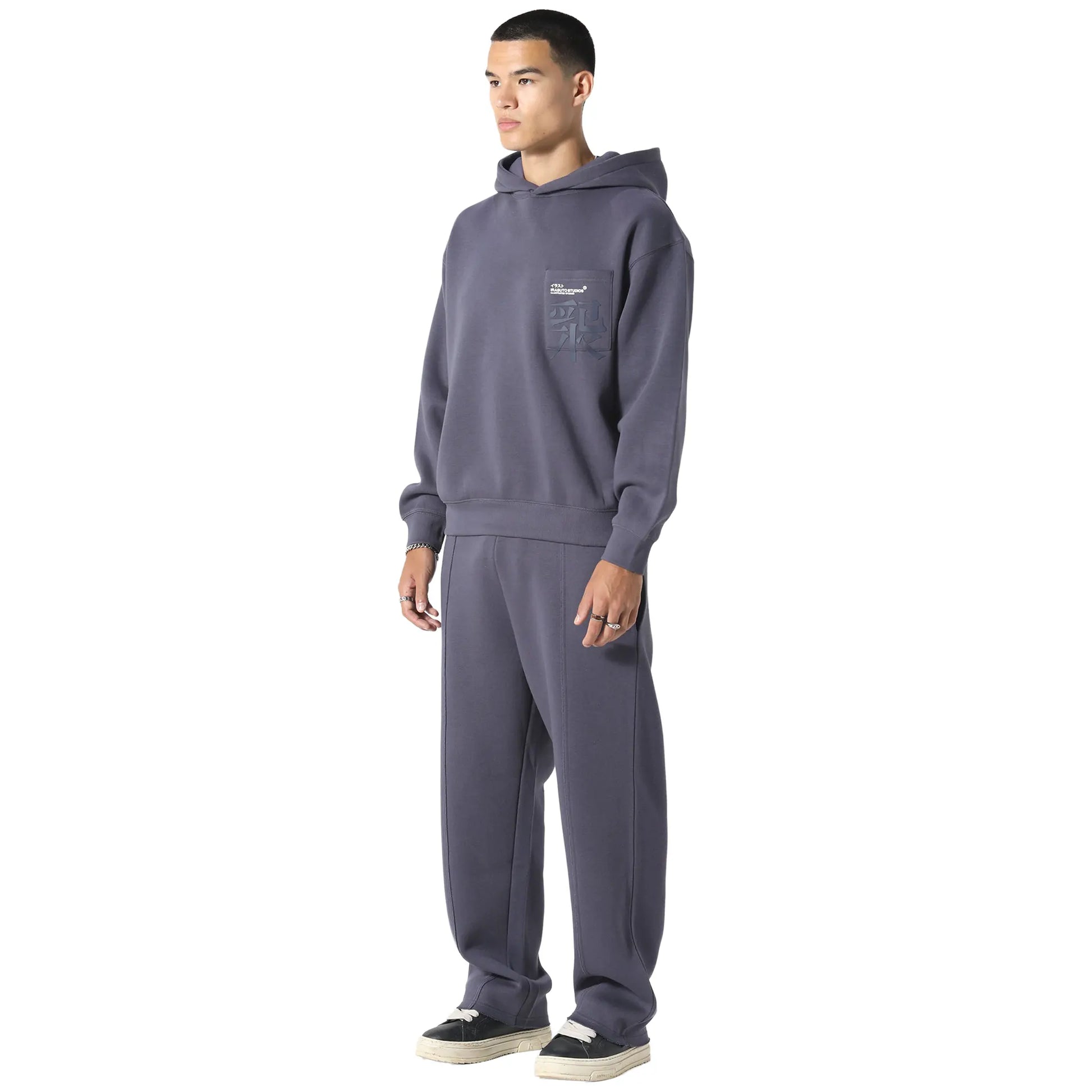 Irasuto Studios Typo Sea Blue Hoodie