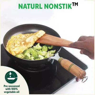 100% Pure Iron Cookware Set: Free ₹799 Kadai+ Tawa+ Fry Pan+ Wok, Toxin-free Sheet Iron, Pre-seasoned, Induction & Gas, Kitchen Set for Home