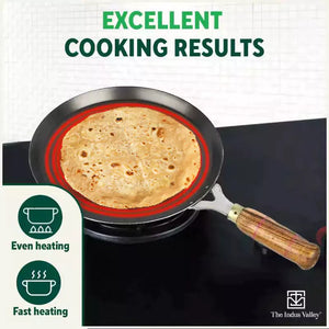 100% Pure Iron Cookware Set: Kadai+ Tawa+ Fry Pan, Toxin-free Sheet Iron, Pre-seasoned, Induction & Gas, Kitchen Set for Home, Free ₹400 Tadka Pan