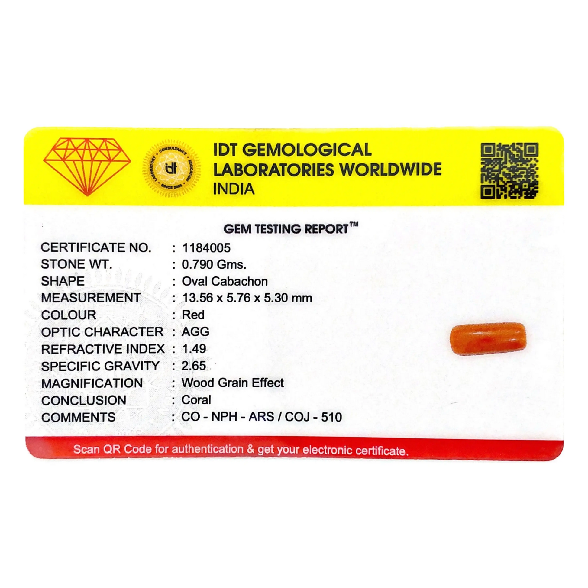 Red Coral - 3.95 Carat