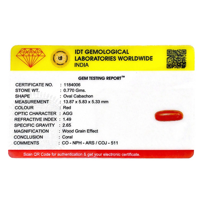 Red Coral - 3.85 Carat