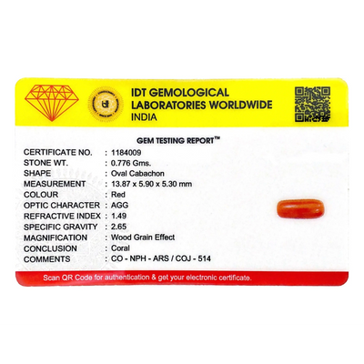 Red Coral - 3.88 Carat