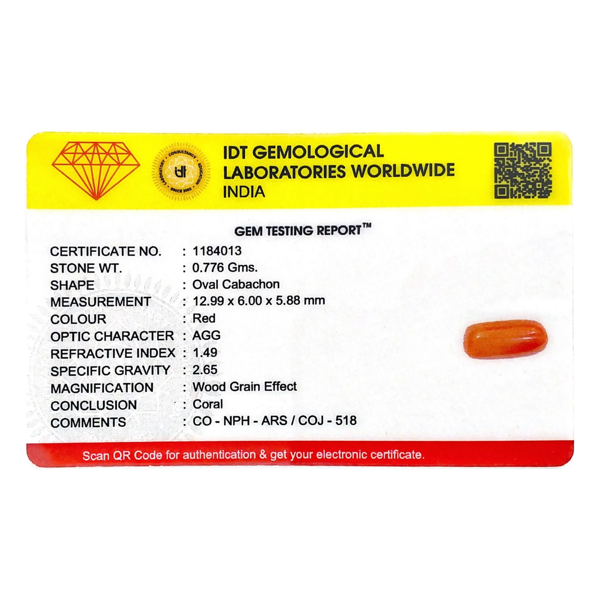 Red Coral - 3.88 Carat